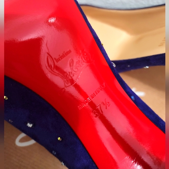 Christian Louboutin Gravitanita 100 veau velours -- Star-Studded open to offers - Picture 5 of 8